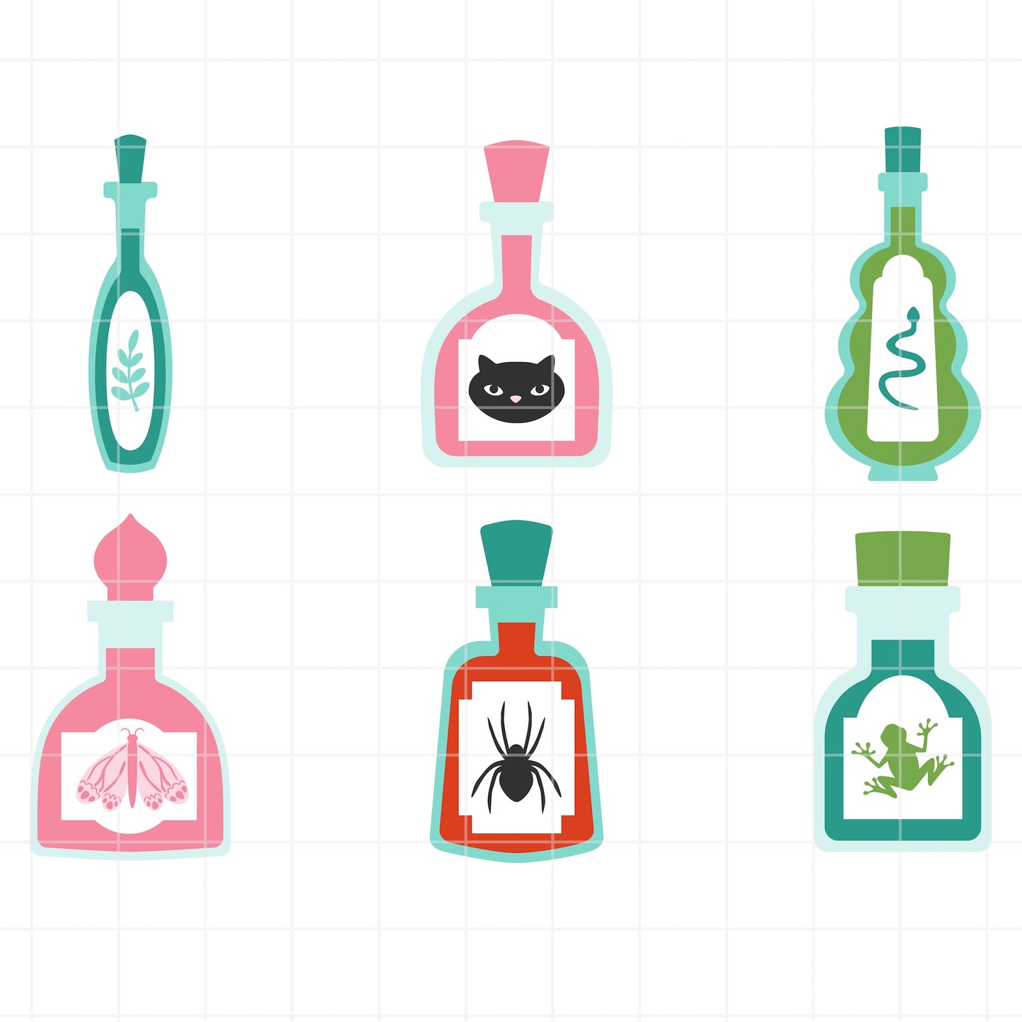 Magic Potion Bottle SVG Set of 12