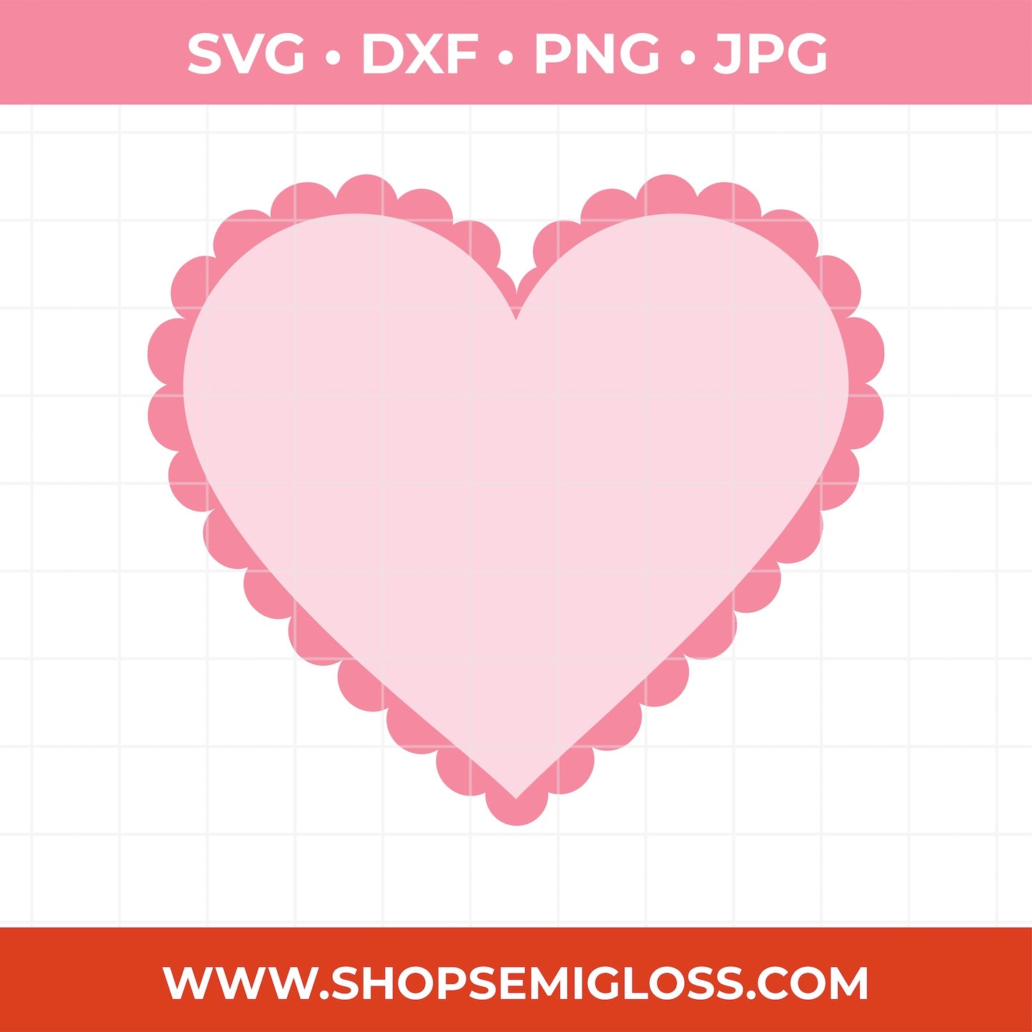 Scallop Edge Heart SVG