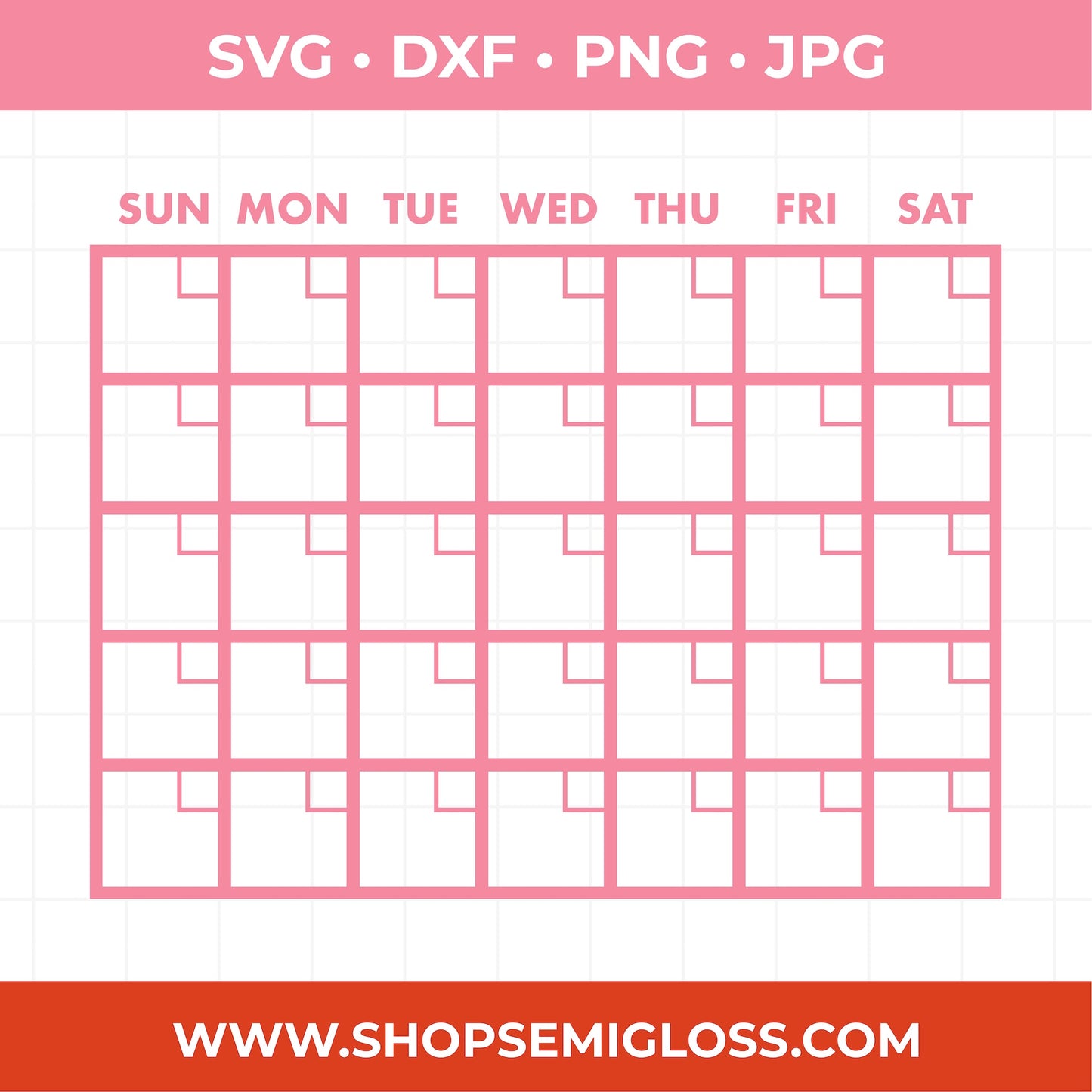 Calendar SVG Set