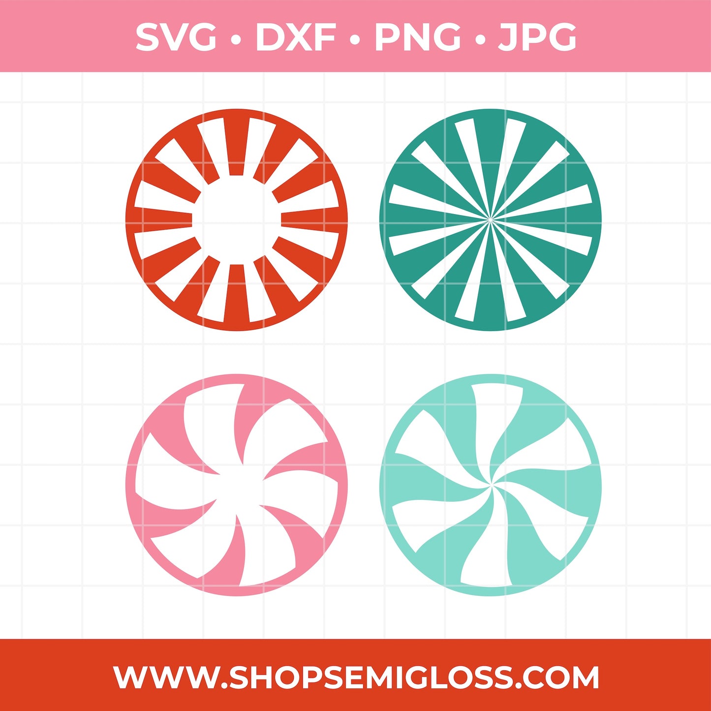 Candy Ornament SVG Set for Infusible Ink