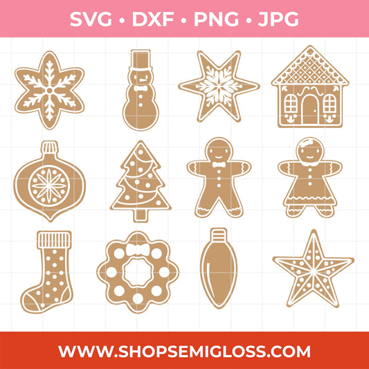 Gingerbread Cookie SVG Bundle
