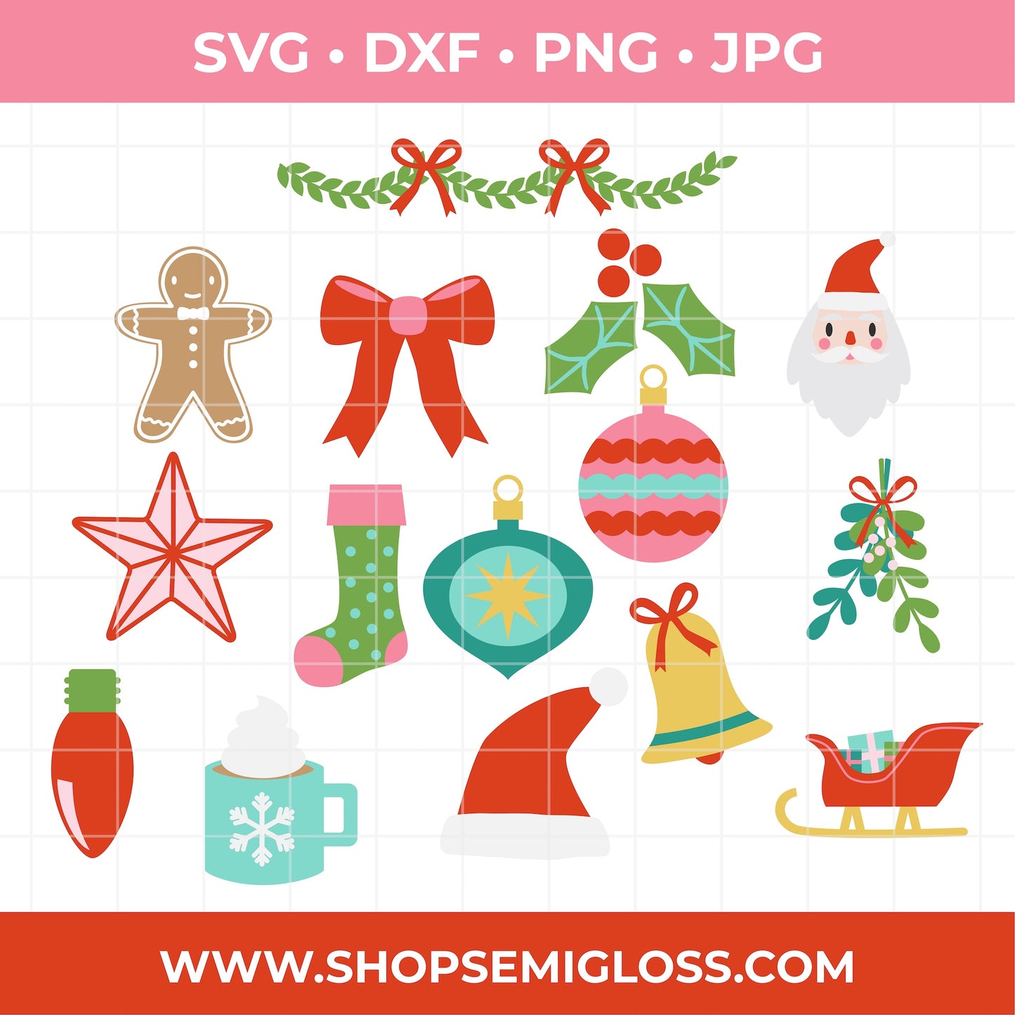 Christmas SVG Bundle - 30 SVG Files!