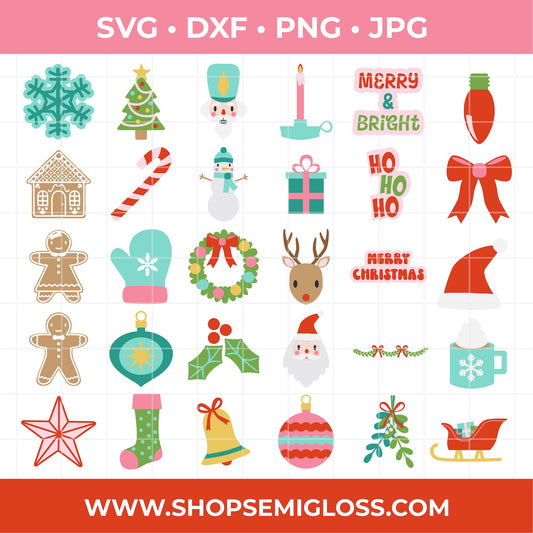 Christmas SVG Bundle - 30 SVG Files!