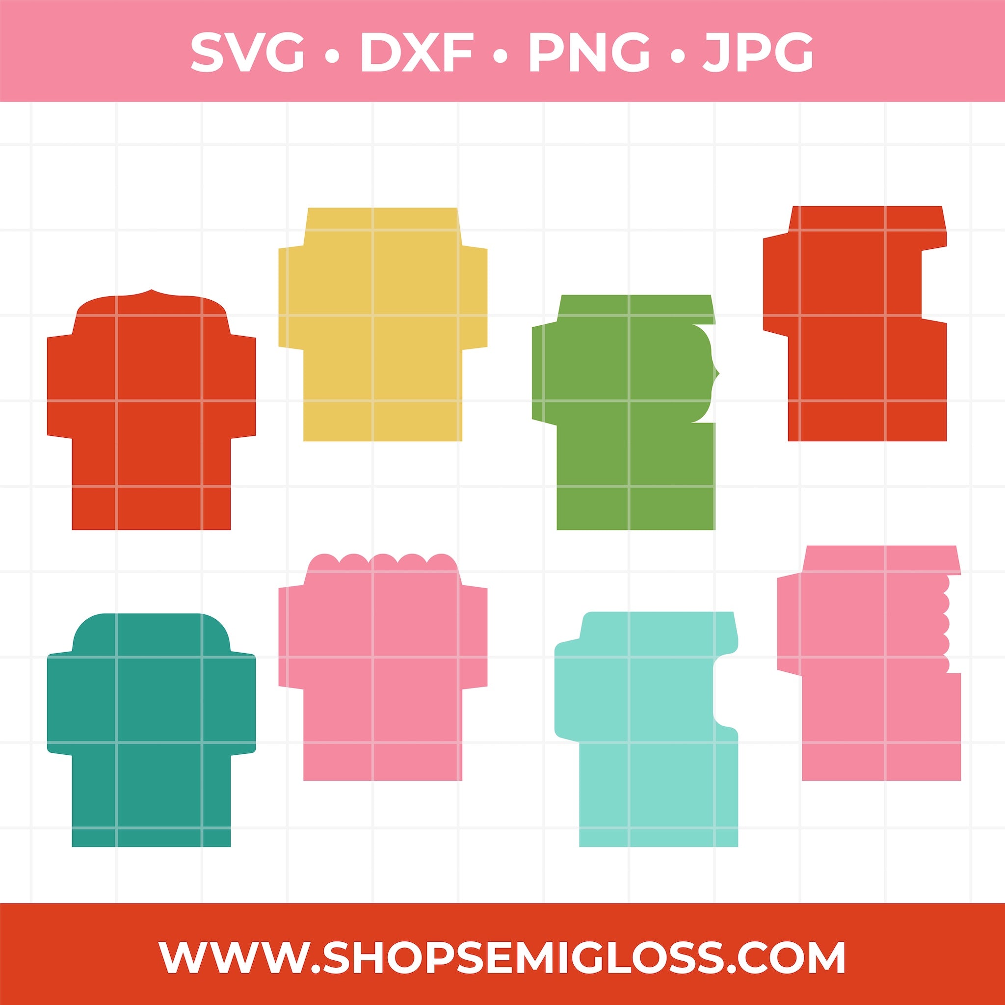 Gift Card Envelope SVG Files – Semigloss Design Shop