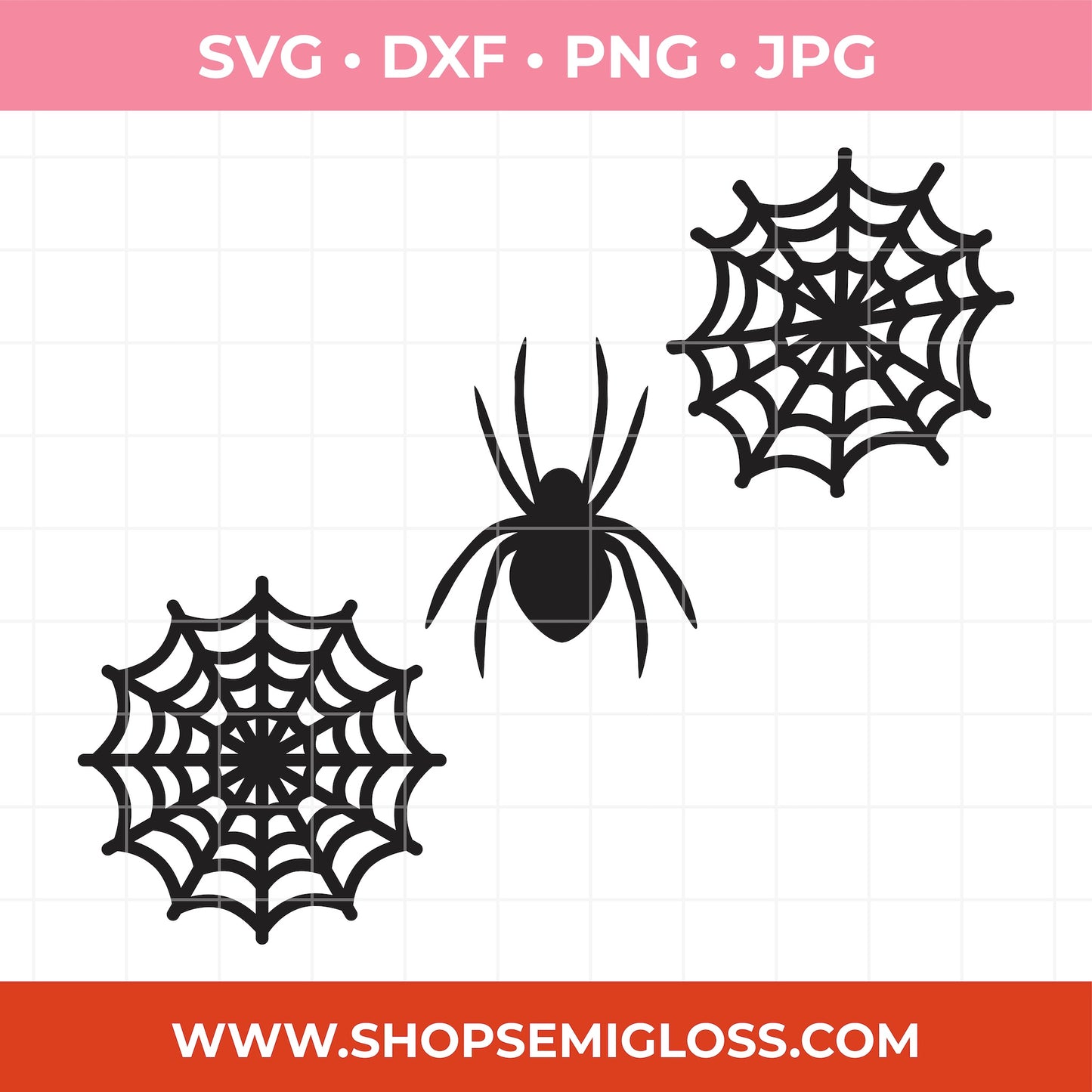 Spiderweb and Spider SVG