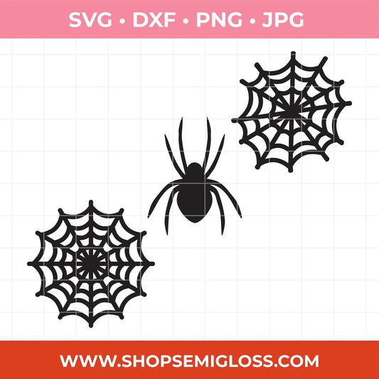 Spiderweb and Spider SVG
