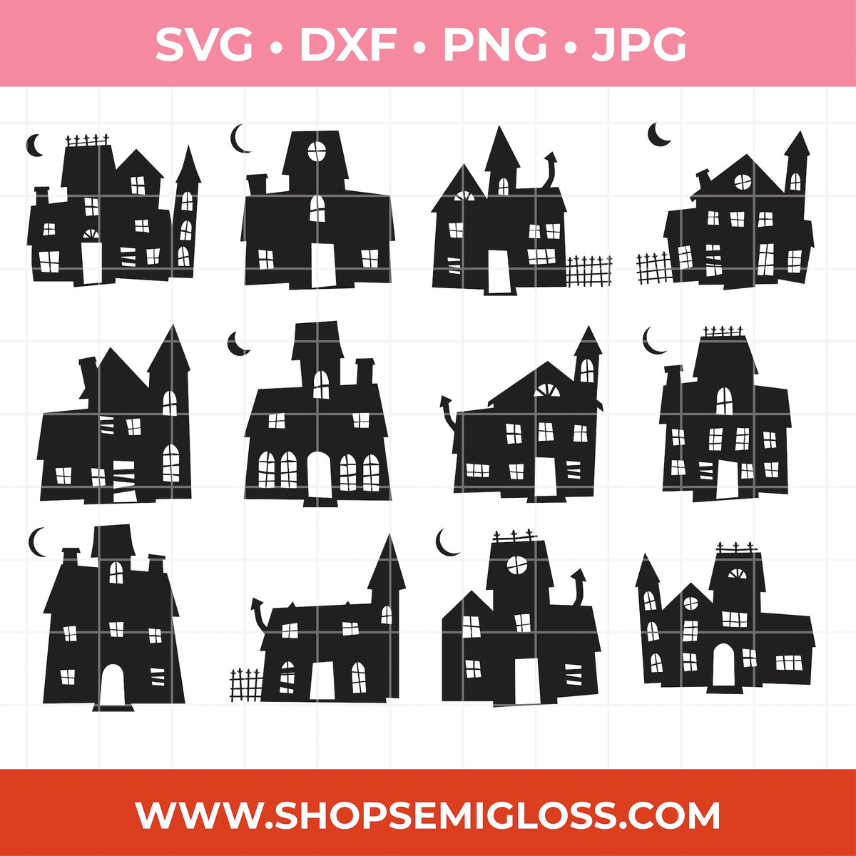 Haunted House SVG Bundle of 12