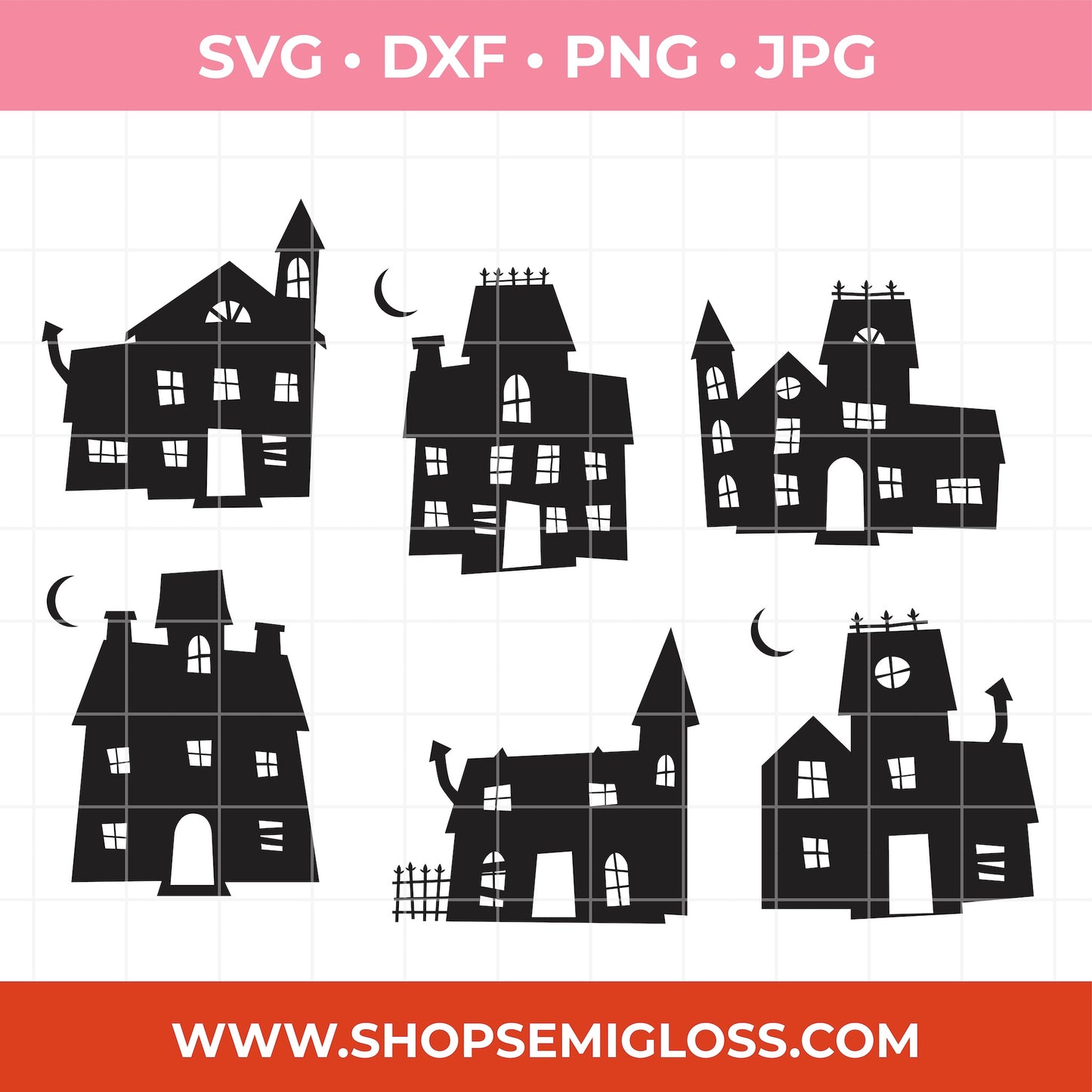 Haunted House SVG Bundle of 12