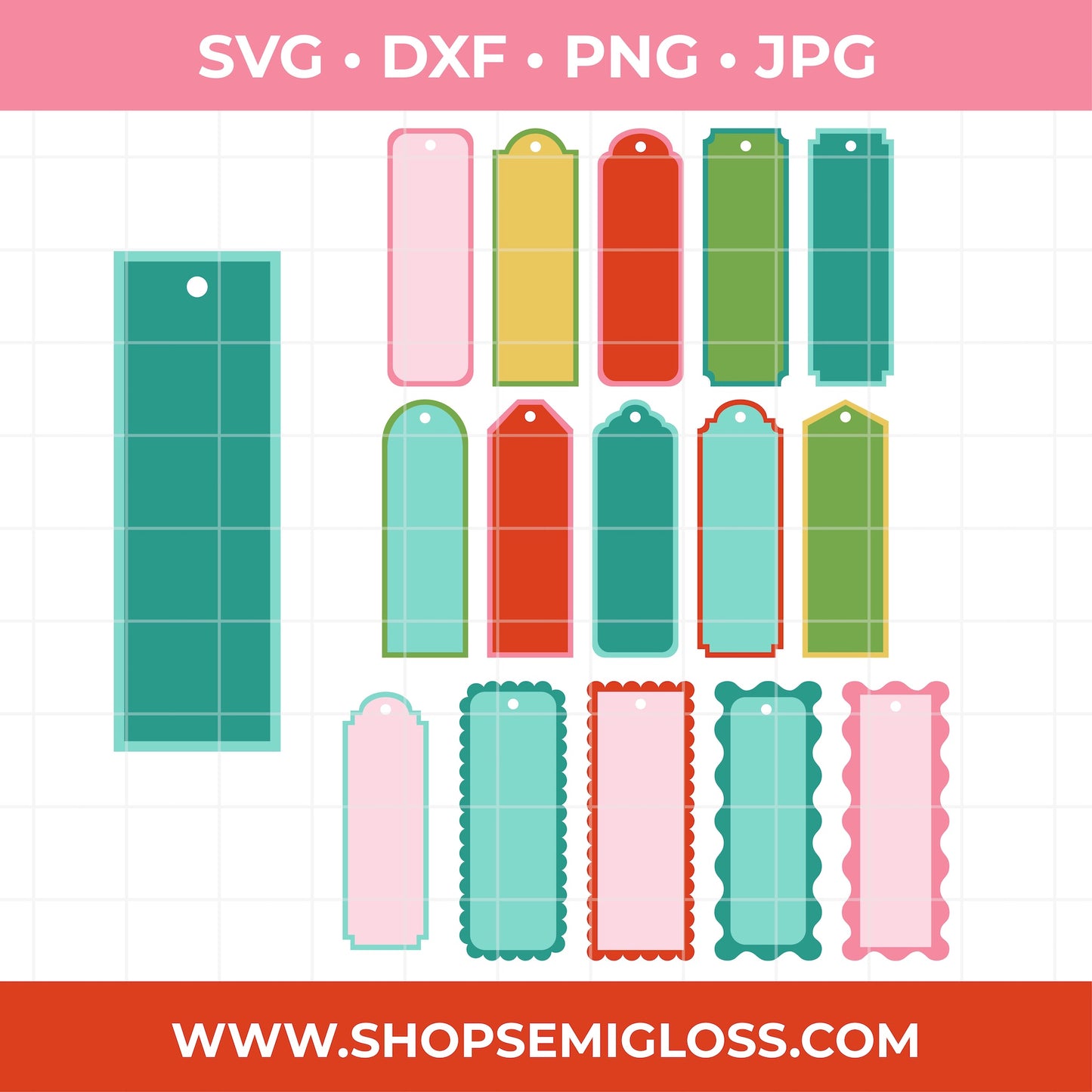 Bookmark SVG Set of 16