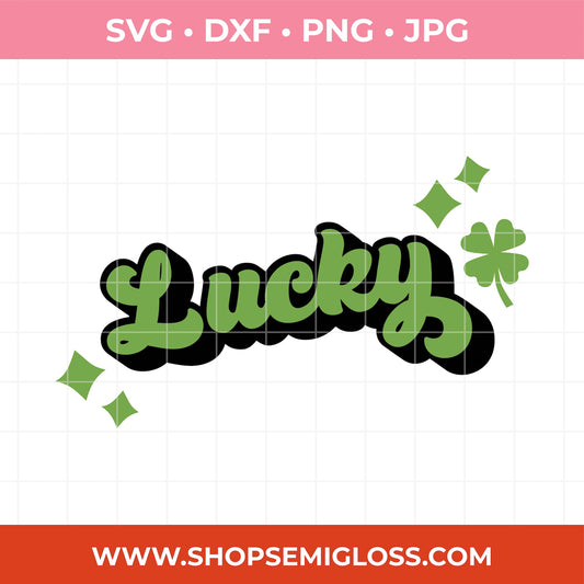 Lucky SVG for St. Patrick's Day