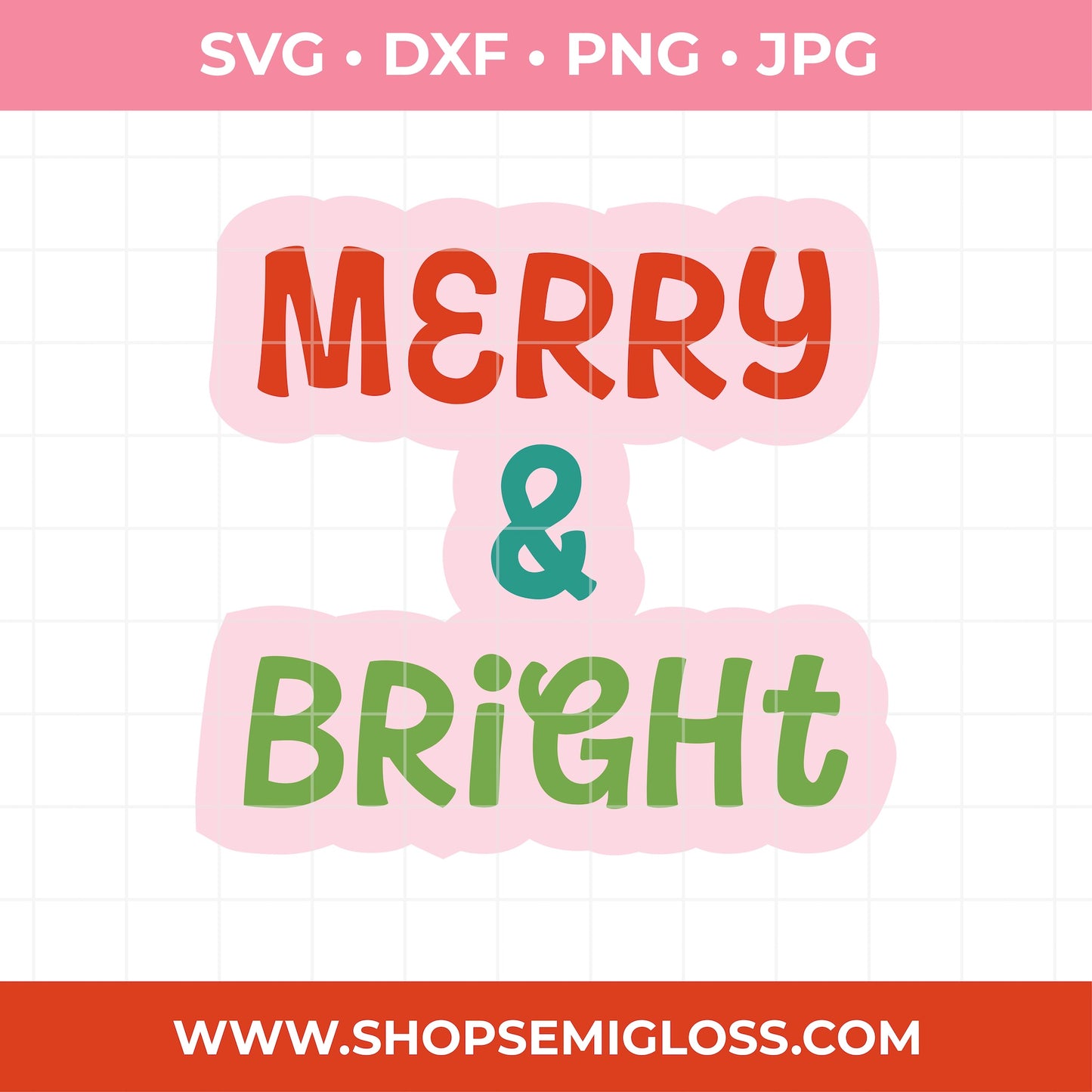 Merry and Bright SVG