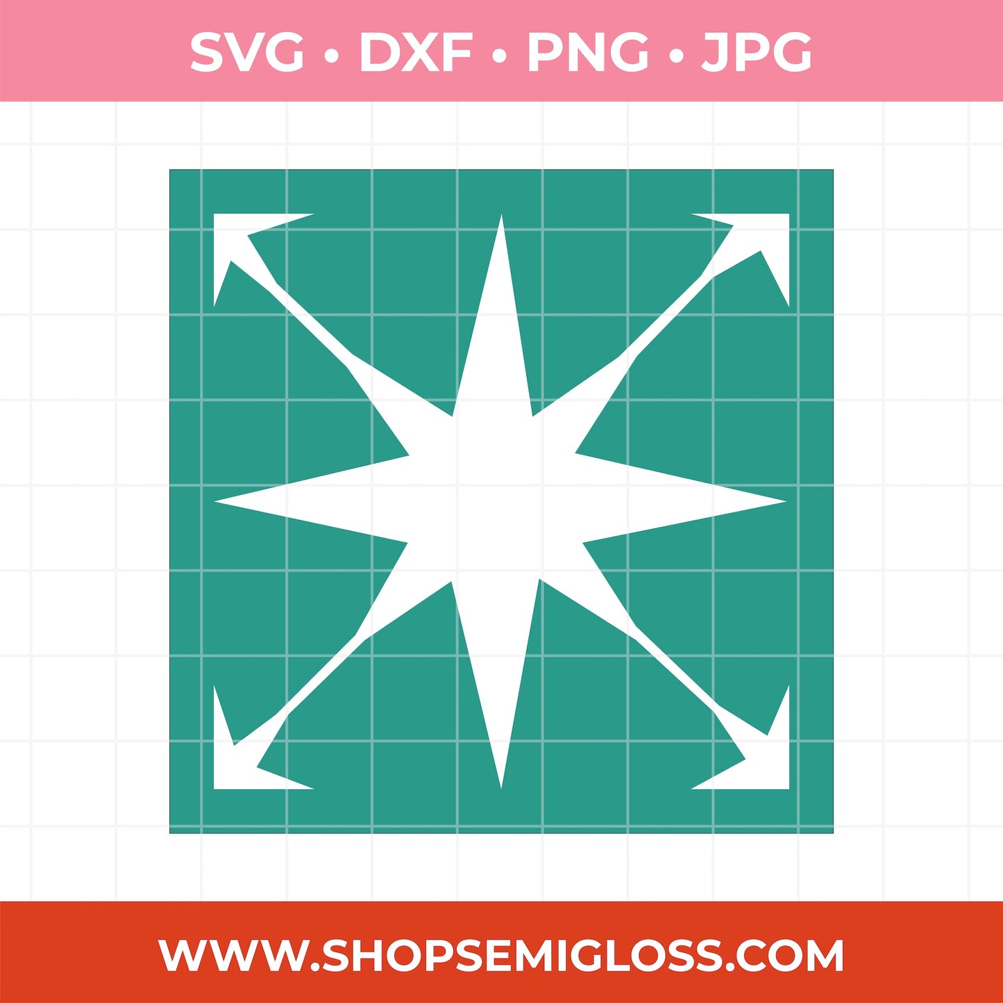 Star Tile Stencil SVG