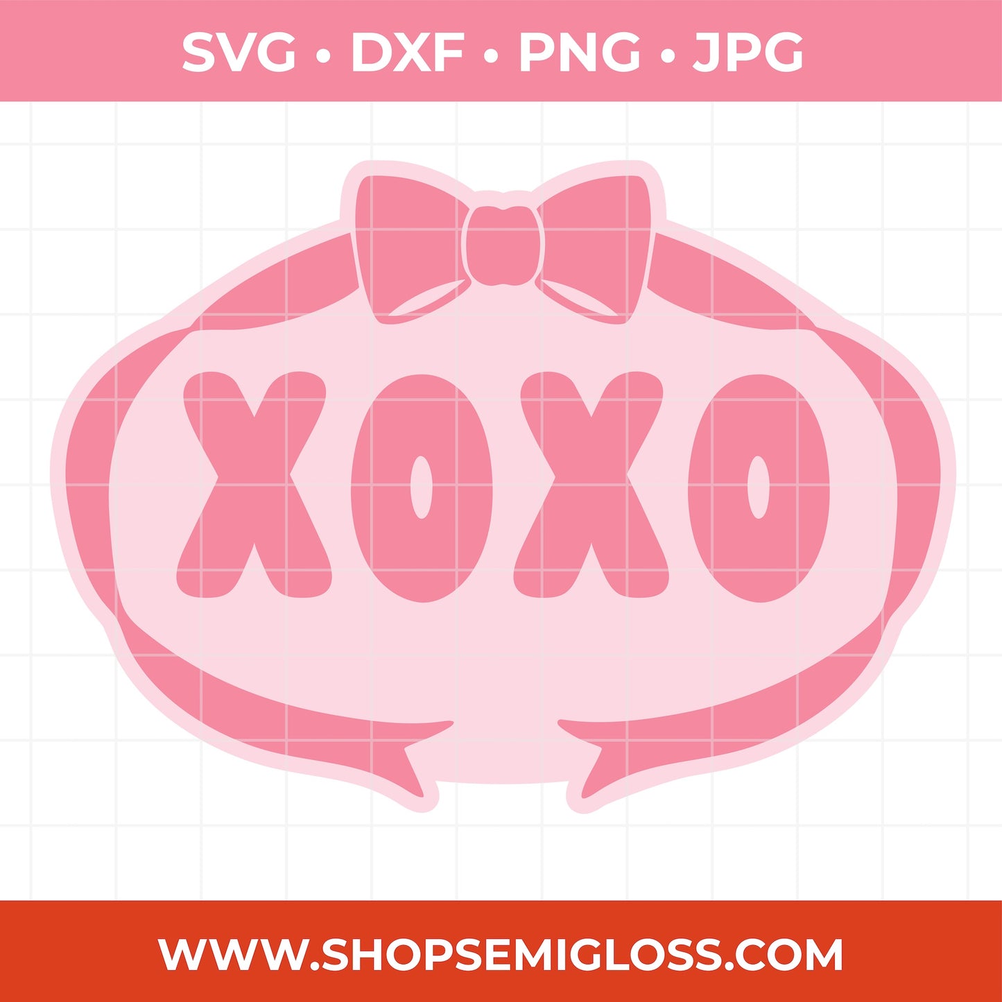 Coquette XOXO SVG