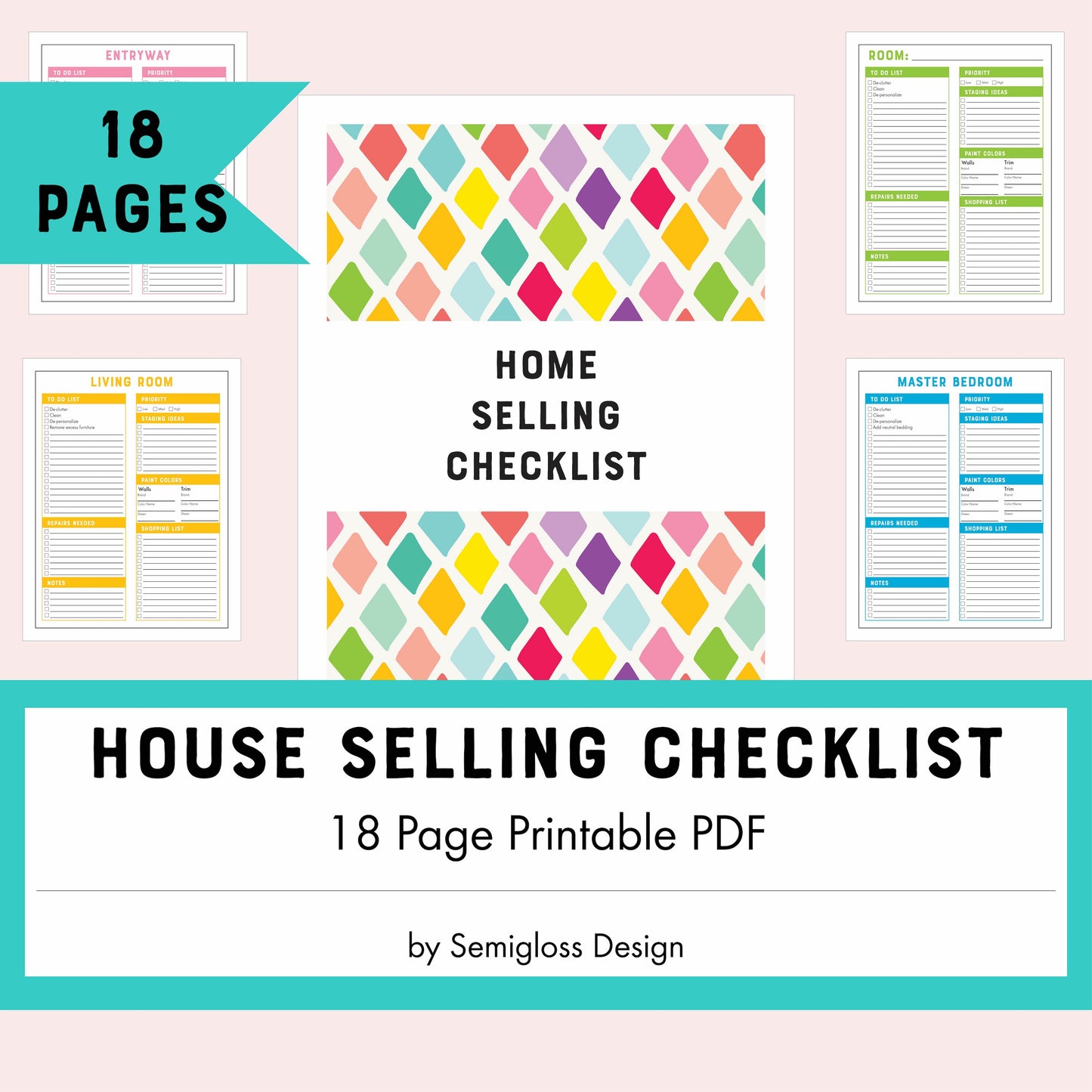 House Selling Checklist Printable (18-Page PDF)
