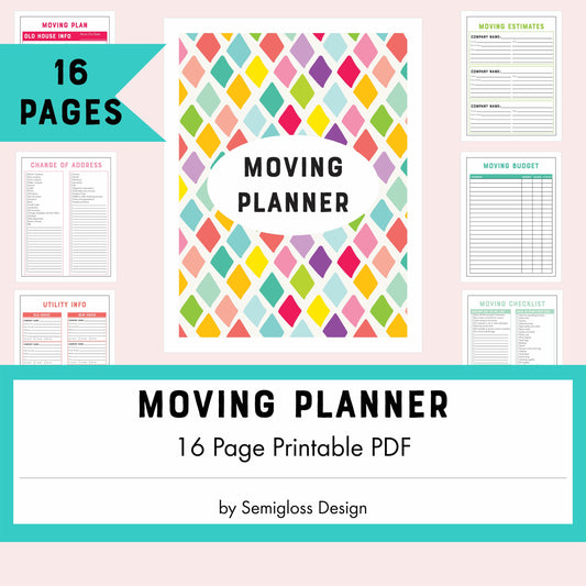 Moving Planner Checklist Printable (16-Page PDF)