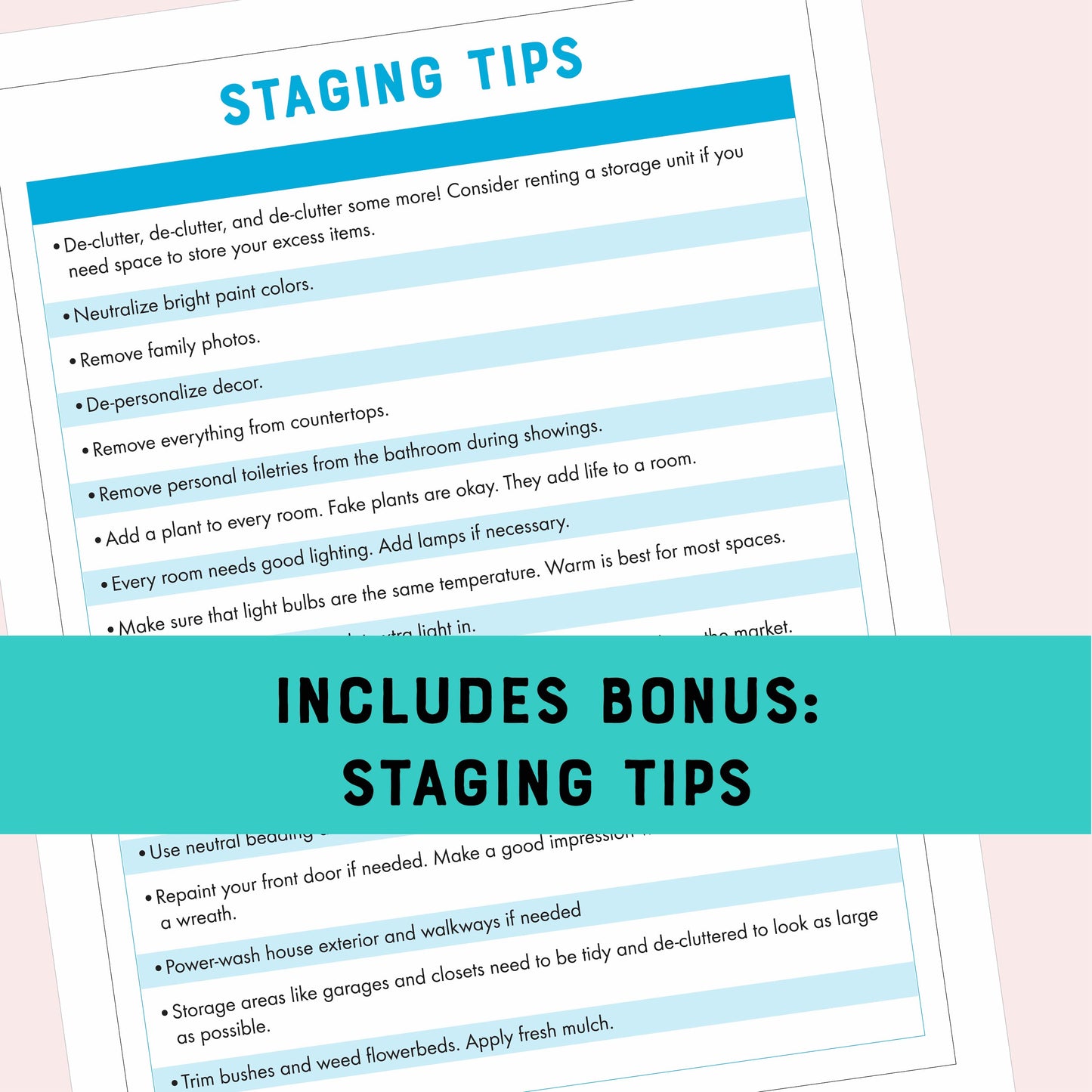 House Selling Checklist Printable (18-Page PDF)