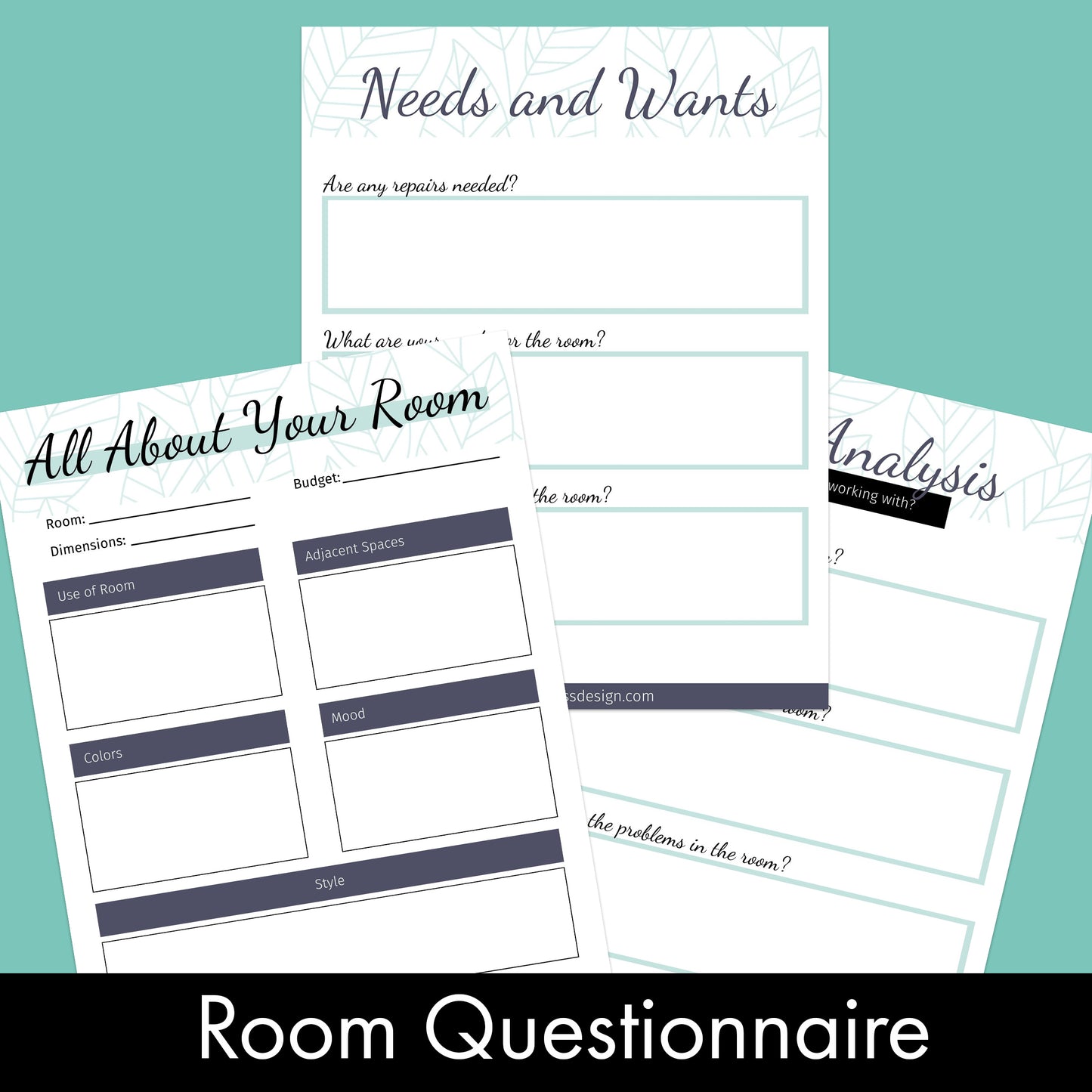 Room Planner Workbook