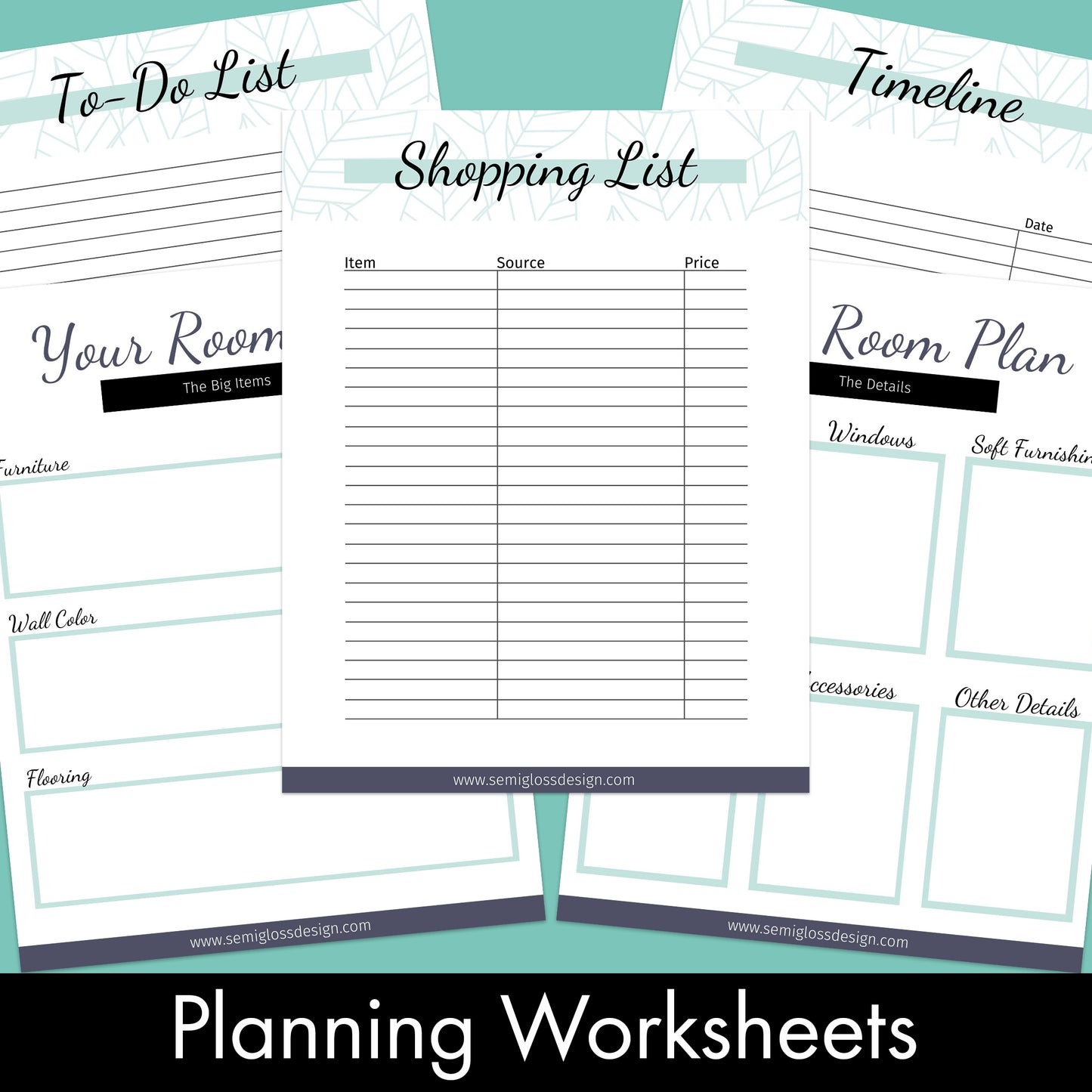 Room Planner Workbook